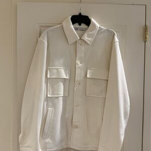 Zara Men's Cream Shirt Jacket